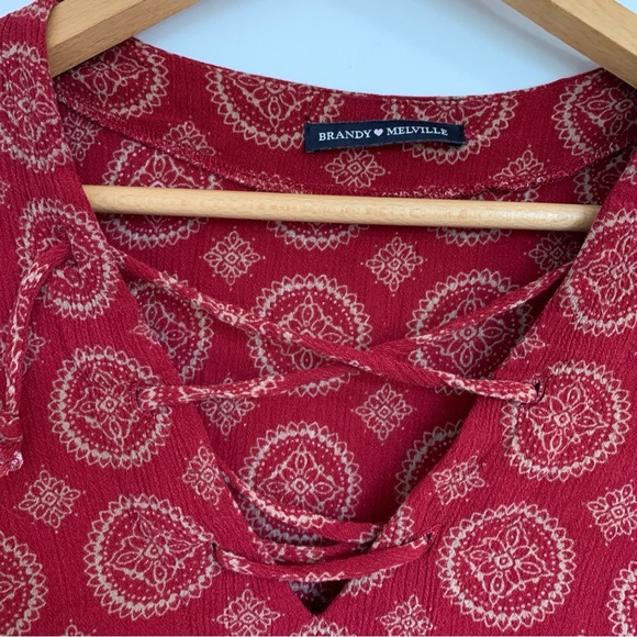 BRANDY MELVILLE BOHO PAISLEY CROP TOP - Picture 3 of 6